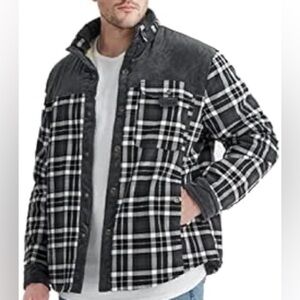 Navy and White Plaid Jacket